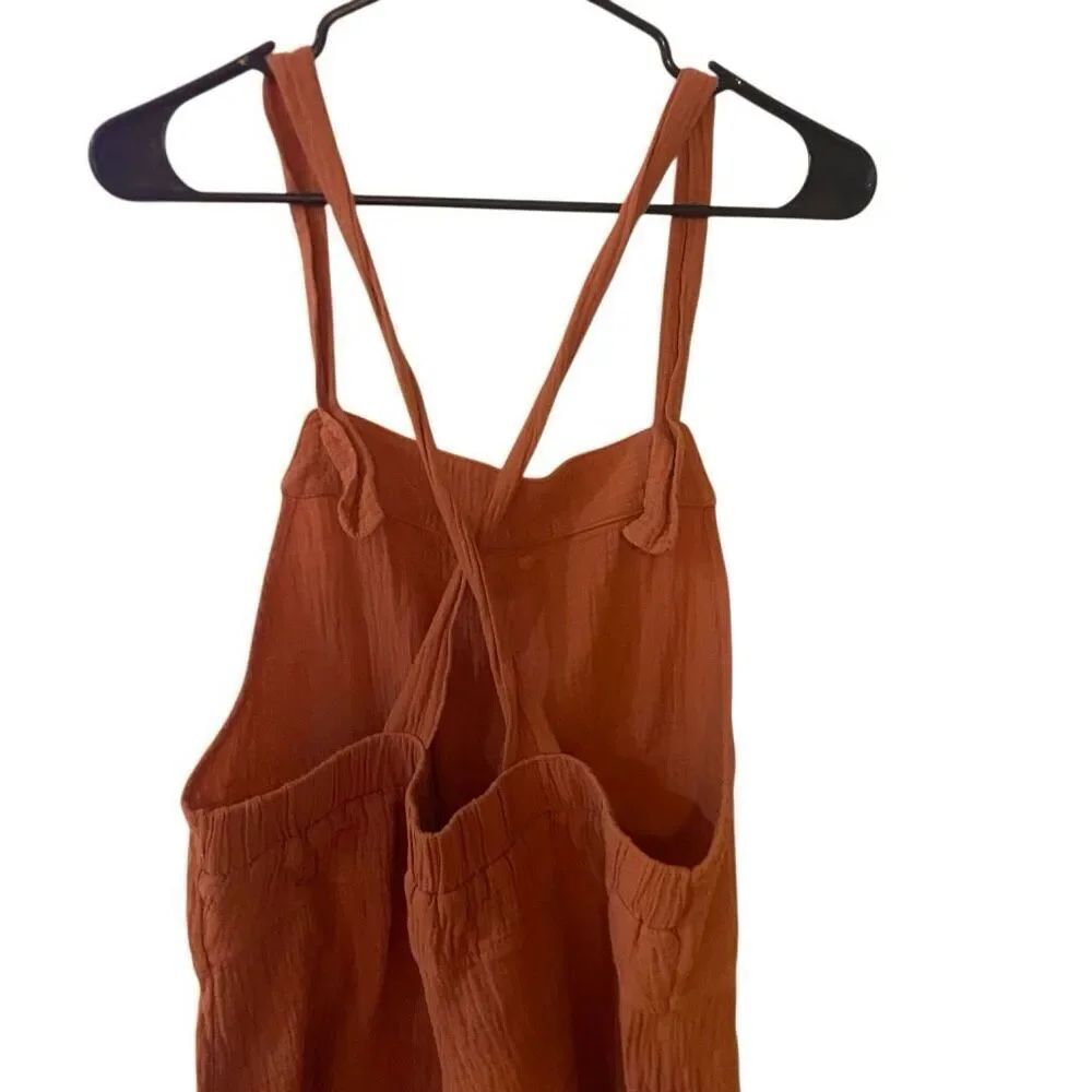 Ces femme shorts jumpsuit adjustable medium orange - Picture 5 of 7